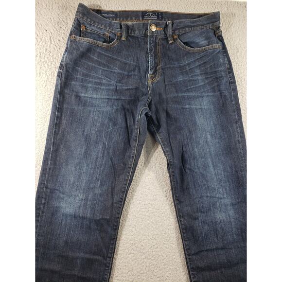 Lucky Brand Jeans Men's 34x30 Blue Denim 221 Original Straight Cotton Stretch - Picture 4 of 16